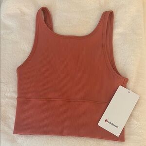 lululemon athletica Ribbed Tank Top in Coral